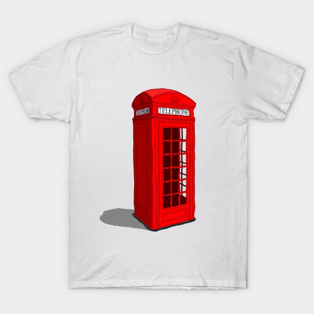 Telephone Box T-Shirt by steveashillustration1971